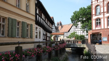 Das Bild zeigt historisches Quedlinburg.