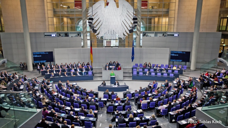 Angela Merkel: „Demokratisierung in Osteuropa unterstützen“ Foto von Angela Merkel im Deutschen Bundestag