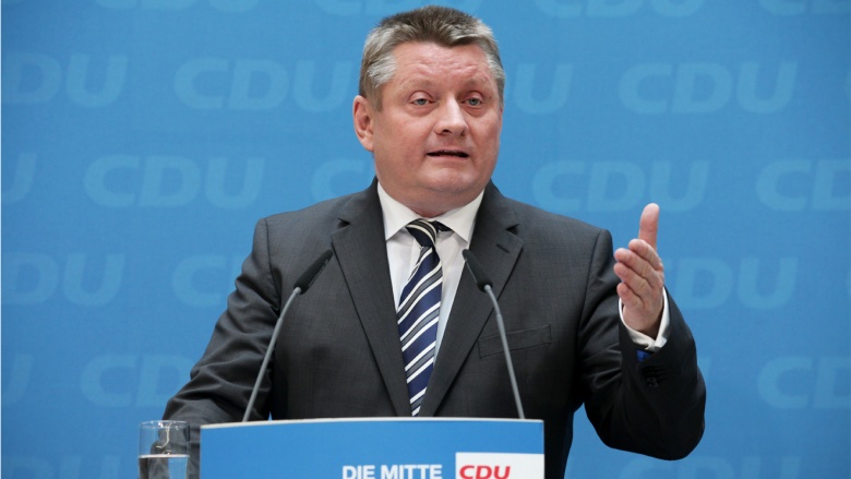 Hermann Gröhe bei der Pressekonferenz Foto: Hermann Gröhe