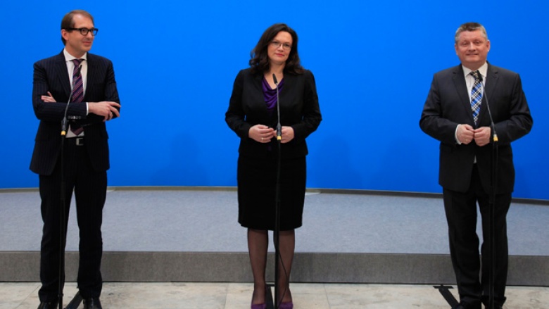 Pressestatement von Hermann Gröhe, Alexander Dobrindt und Andrea Nahles