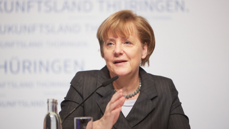 Angela Merkel bei IHK und HWK in Weimar (Foto: Laurence Chaperon) Angela Merkel bei IHK und HWK in Weimar (Foto: Laurence Chaperon)