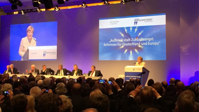 Angela Merkel beim Wirtschaftstag Angela Merkel beim Wirtschaftstag