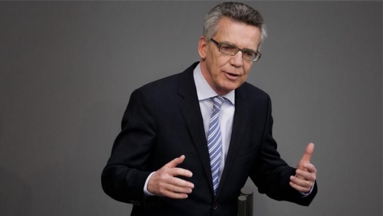 Bundesinnenminister Thomas de Maizière im Bundestag