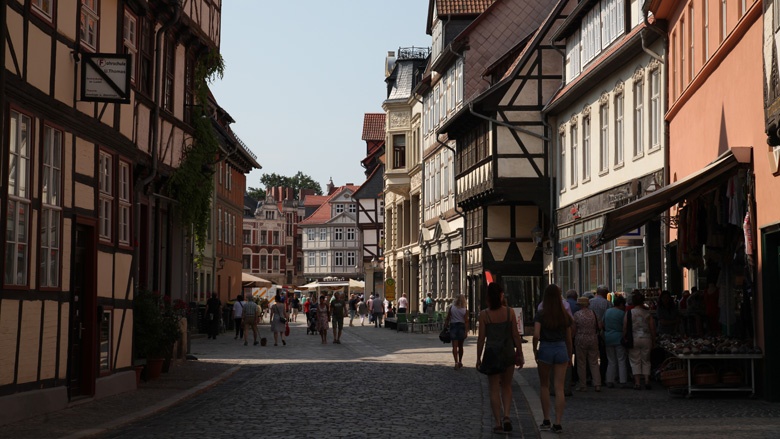Das Bild zeigt das historische Quedlinburg.