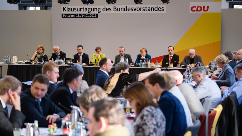 Blick in das Plenum der Bundesvorstandsklausur in Potsdam 