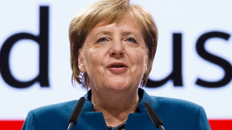 CDU-Parteivorsitzende, Bundeskanzlerin Dr. Angela Merkel während des 31. Parteitags der CDU Deutschlands in Hamburg CDU-Parteivorsitzende, Bundeskanzlerin Dr. Angela Merkel während des 31. Parteitags der CDU Deutschlands in Hamburg