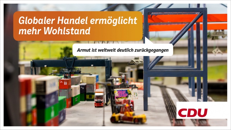Flugblatt: Globaler Handel ermöglicht mehr Wohlstand Flugblatt: Globaler Handel ermöglicht mehr Wohlstand