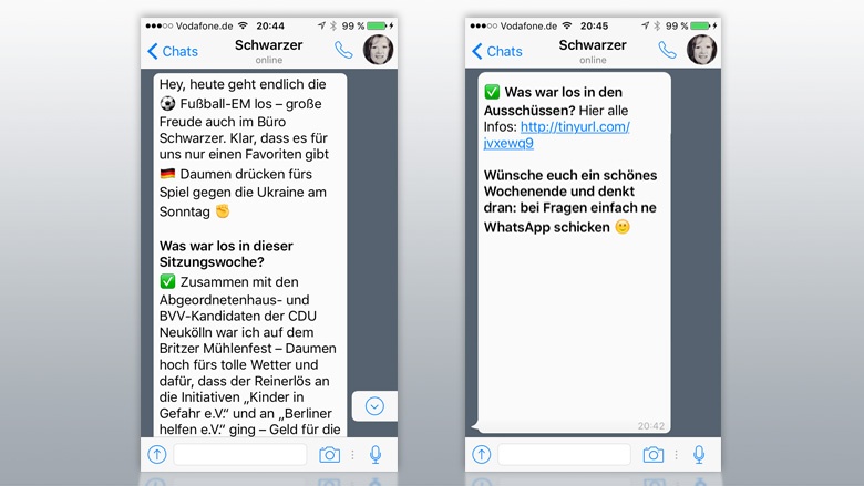 WhatsApp-News von Christina Schwarzer 