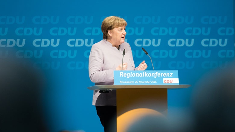 Angela Merkel bei der Regionalkonferenz in Neumünster Angela Merkel bei der Regionalkonferenz in Neumünster