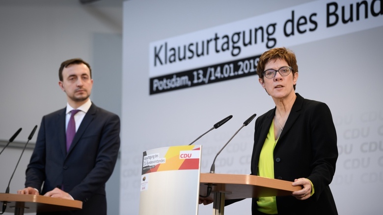CDU-Vorsitzende Annegret Kramp-Karrenbauer, CDU-Generalsekretär Paul Ziemiak CDU-Vorsitzende Annegret Kramp-Karrenbauer, CDU-Generalsekretär Paul Ziemiak