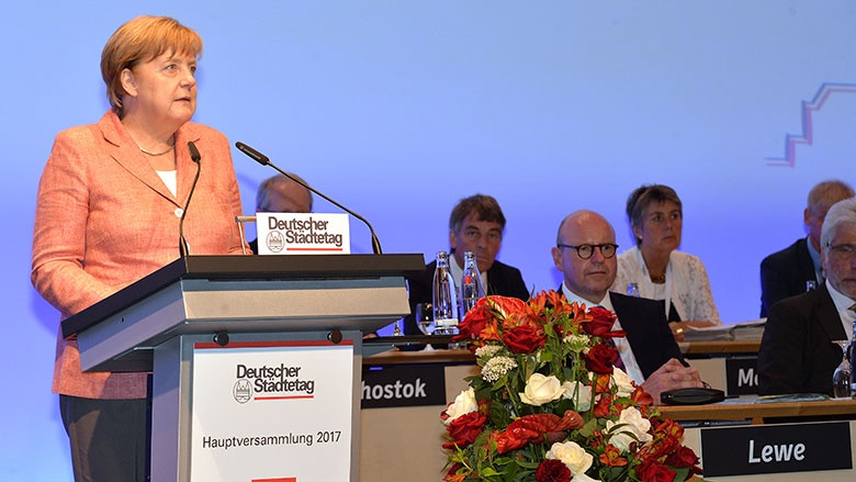 Angela Merkel beim Deutschen Städtetag Angela Merkel beim Deutschen Städtetag