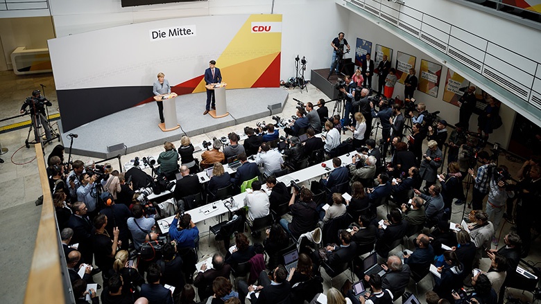 Pressekonferenz nach der Bundestagswahl Pressekonferenz nach der Bundestagswahl