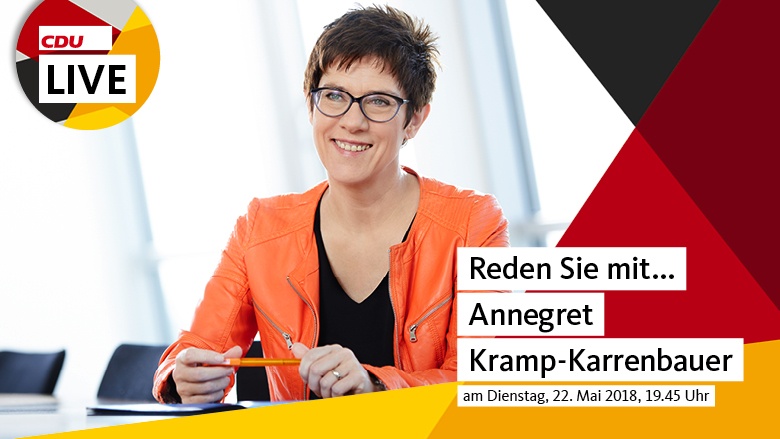 CDU Live mit Annegret Kramp-Karrenbauer