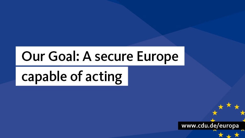 For a Europe of Security