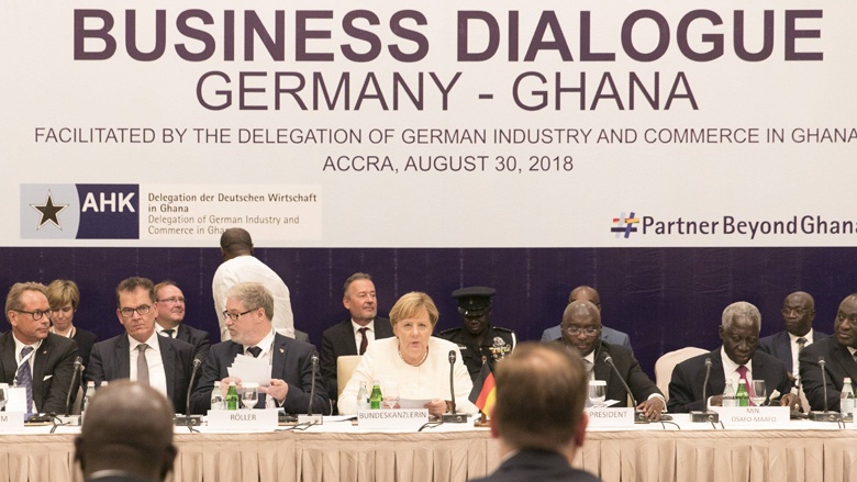Angela Merkel bei ihrer Afrikareise