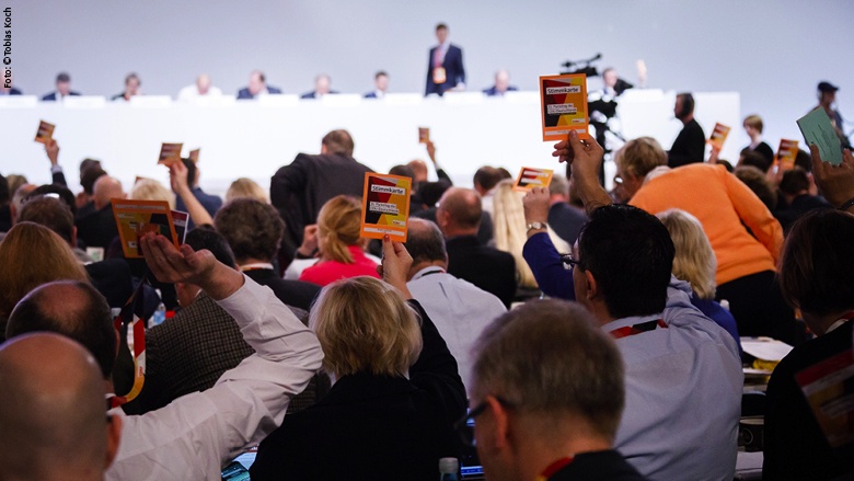Abstimmung auf dem CDU-Parteitag Abstimmung auf dem CDU-Parteitag