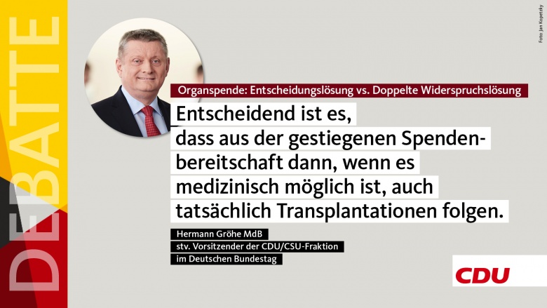 Debatte: Organspende Debatte: Organspende
