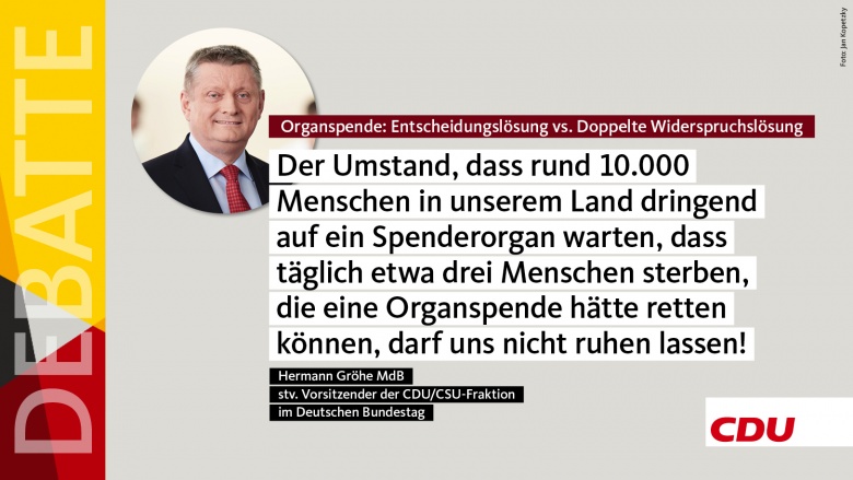 Debatte: Organspende Debatte: Organspende