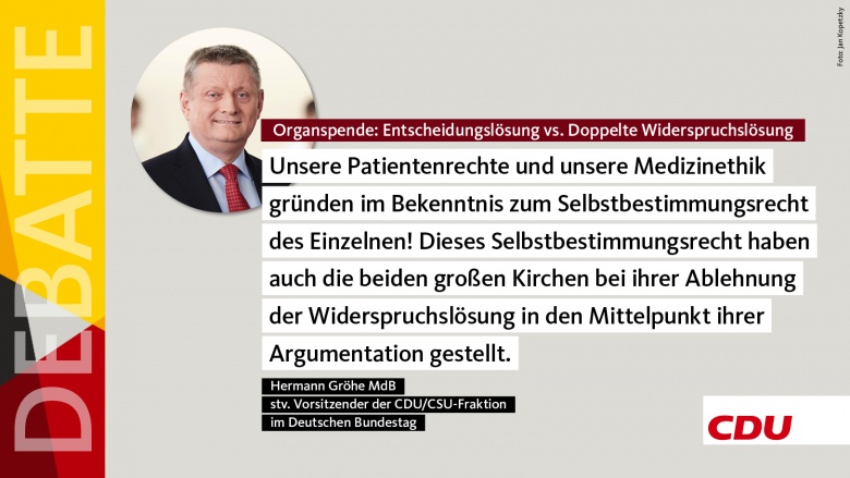 Debatte: Organspende Debatte: Organspende