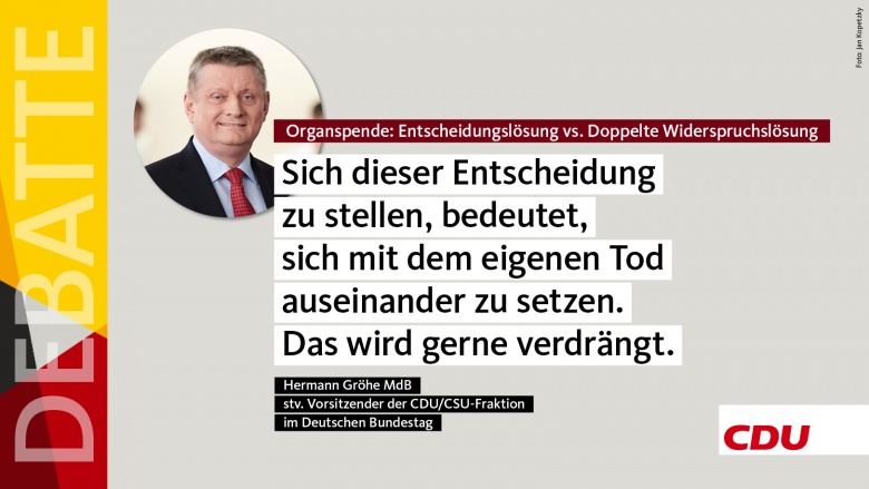 Debatte: Organspende Debatte: Organspende