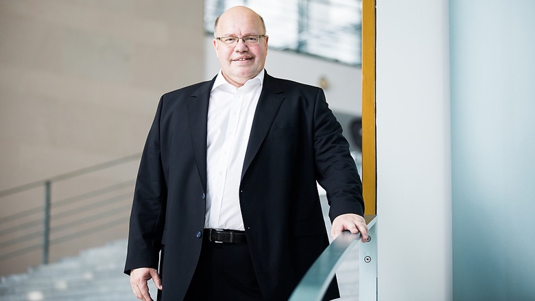 Wirtschaftsminister Peter Altmaier Auf dem Foto sieht man einen gutgelaunten Wirtschaftsminister Peter Altmaier.