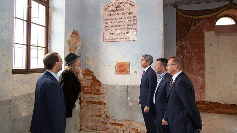 Stephan Harbarth in der Alten Synagoge Steinsfurt 