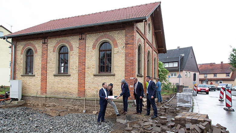 Stephan Harbarth in der Alten Synagoge Steinsfurt 