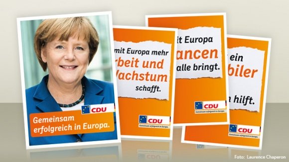 Parteiplakate zur Europawahl 2014