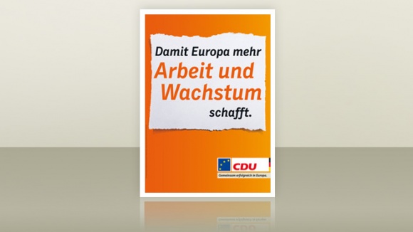 Parteiplakat zur Europawahl 2014
