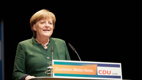 Angela Merkel in Saarlouis 