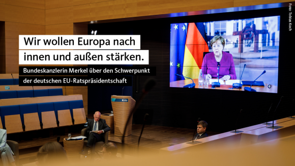 Angela Merkel: Europa nach innen und außen stärken 